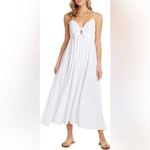 Willow Rochelle Tie Front Midi Sundress - M